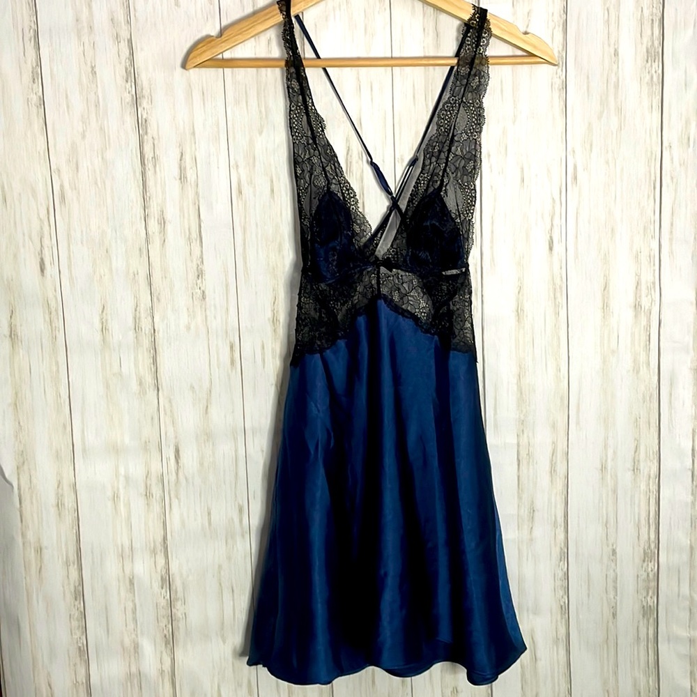 Victorias Secret dark blue and black lingerie